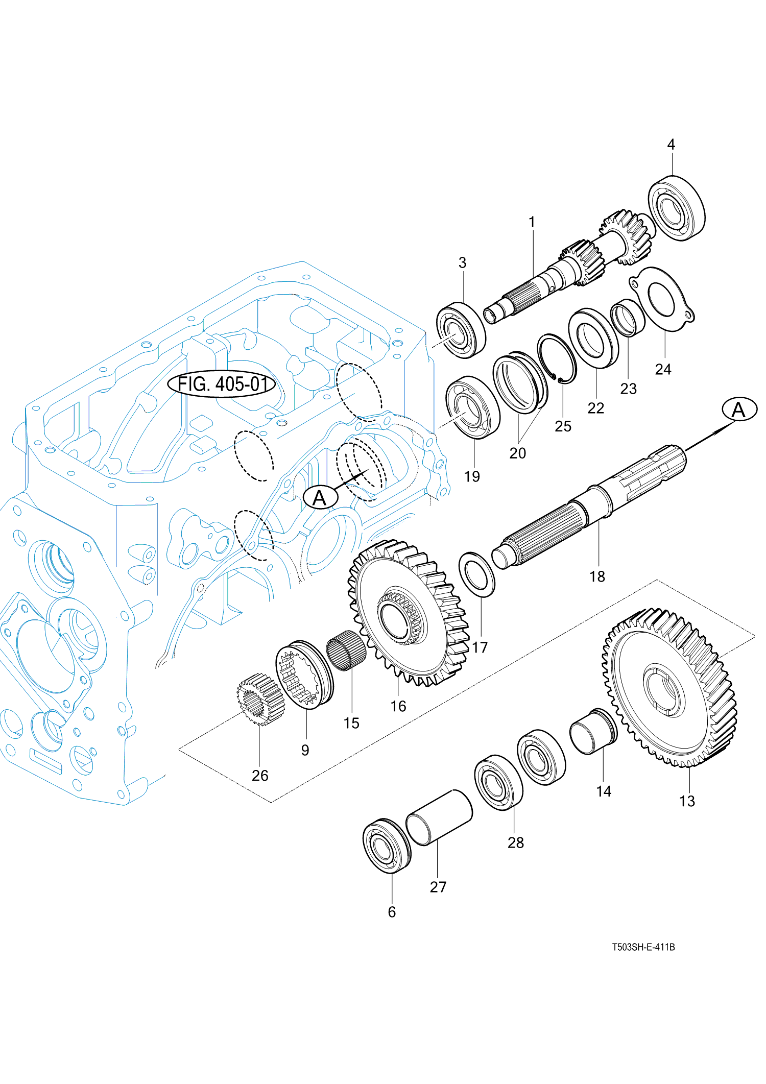 411 - P.T.O CHANGE GEARS