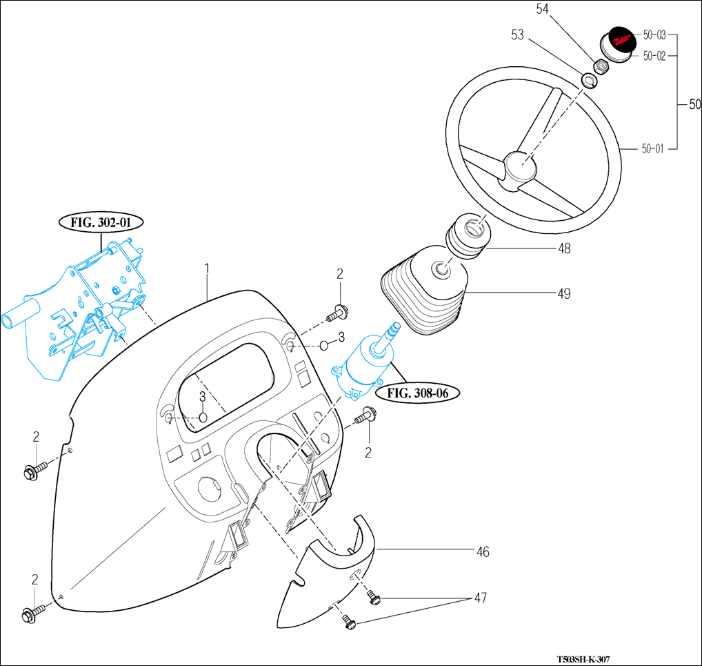 307 - POWER STEERING WHEEL