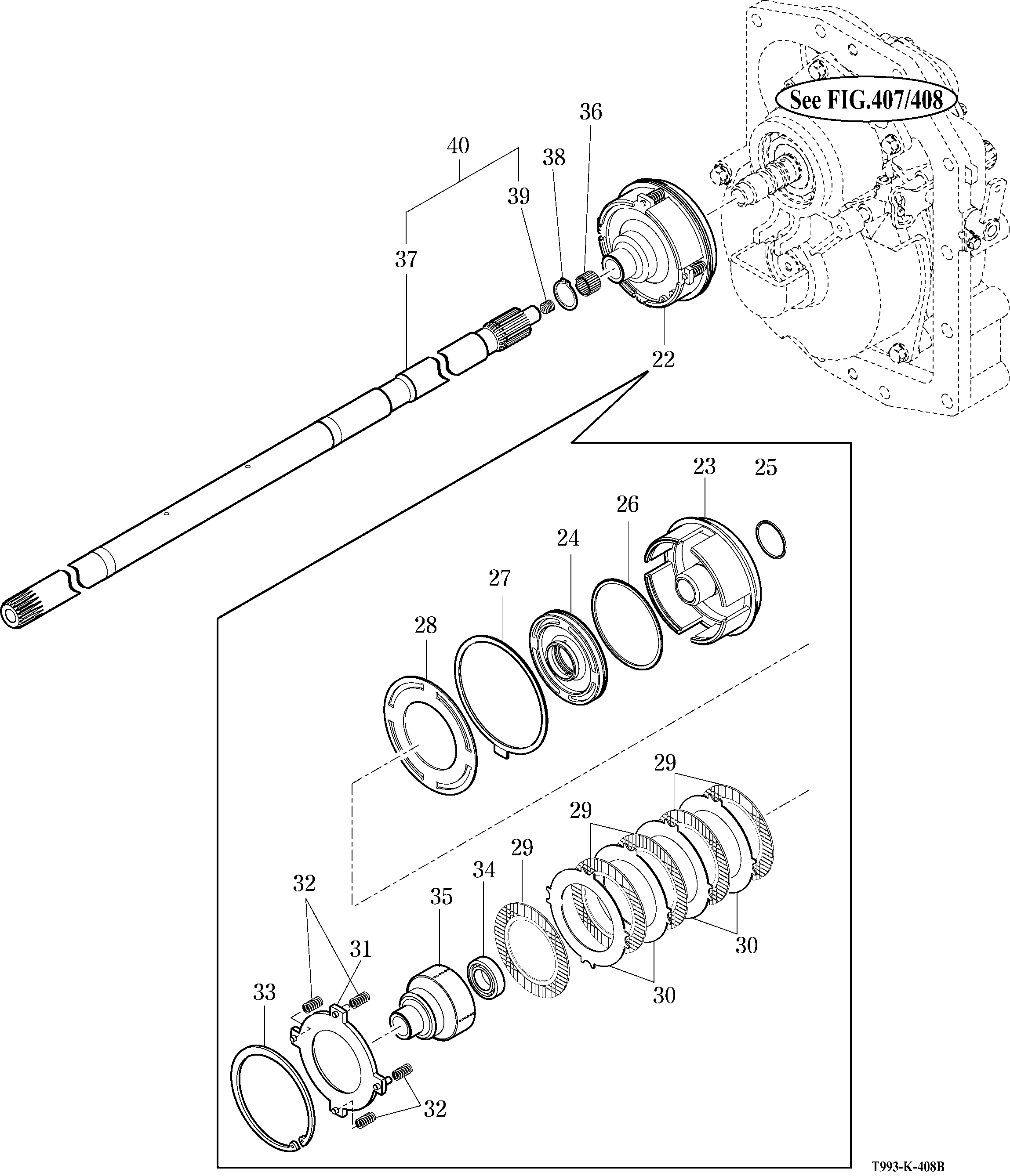 408B - PTO CLUTCH ASSY