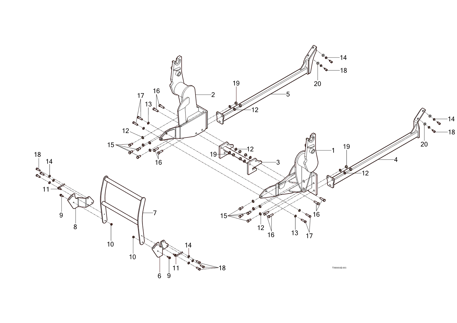 003 - MOUNTING FRAME ASSY