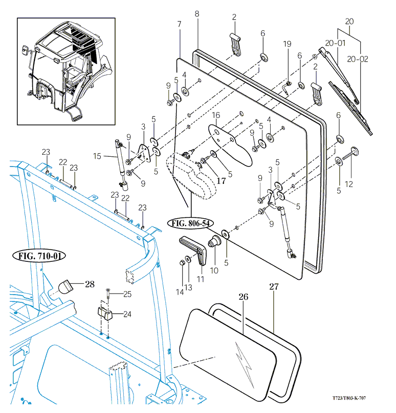 712 - REAR GLASS