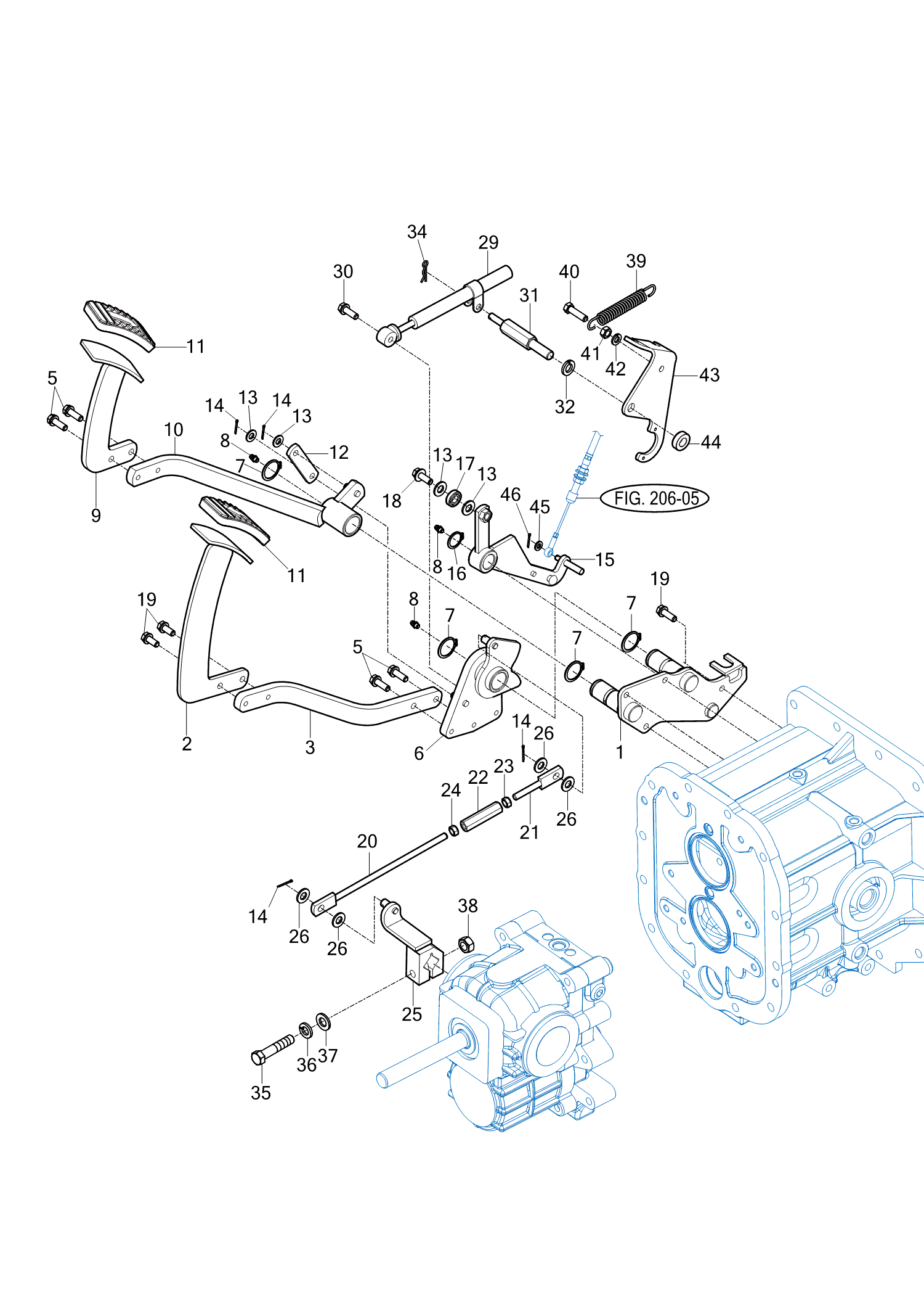 416 - FORWARD & REVERSE CONTROL LINKAGE
