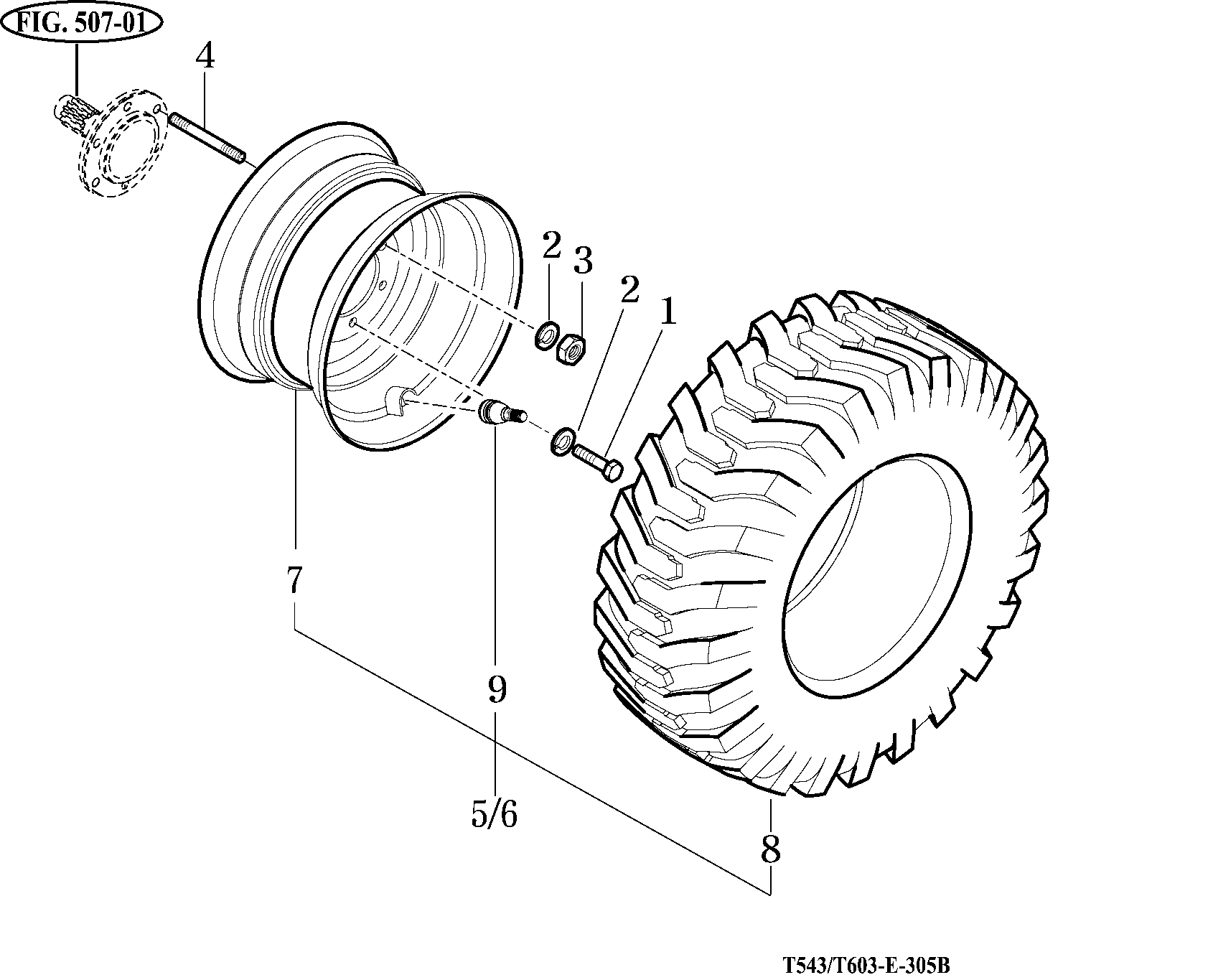 305C - FRONT WHEEL-R4