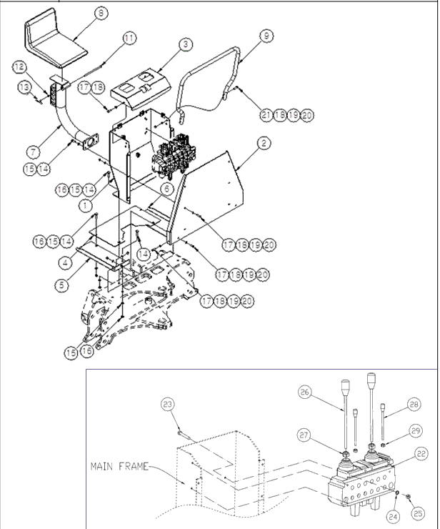 060 - SEAT,CONTROL ASSEMBLY