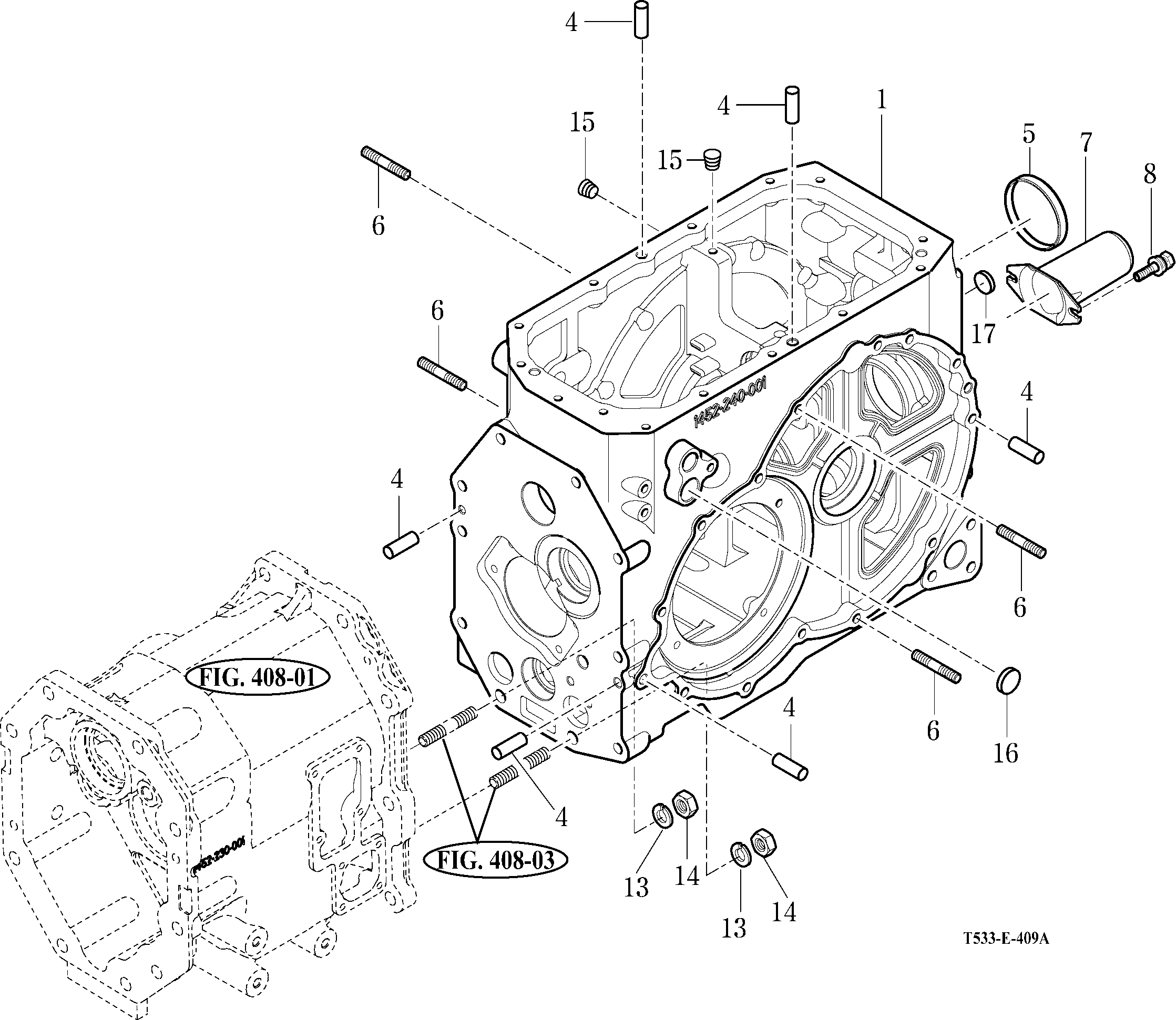 409 - TRANSMISSION REAR CASE