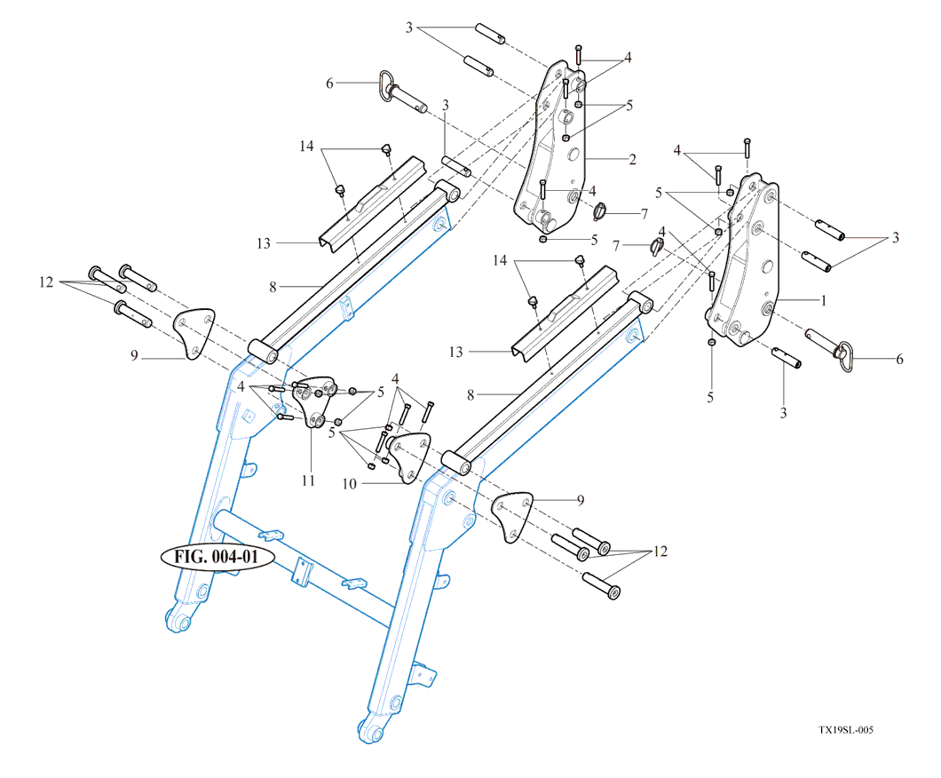 005 - POST & SELF LEVEL ASSEMBLY