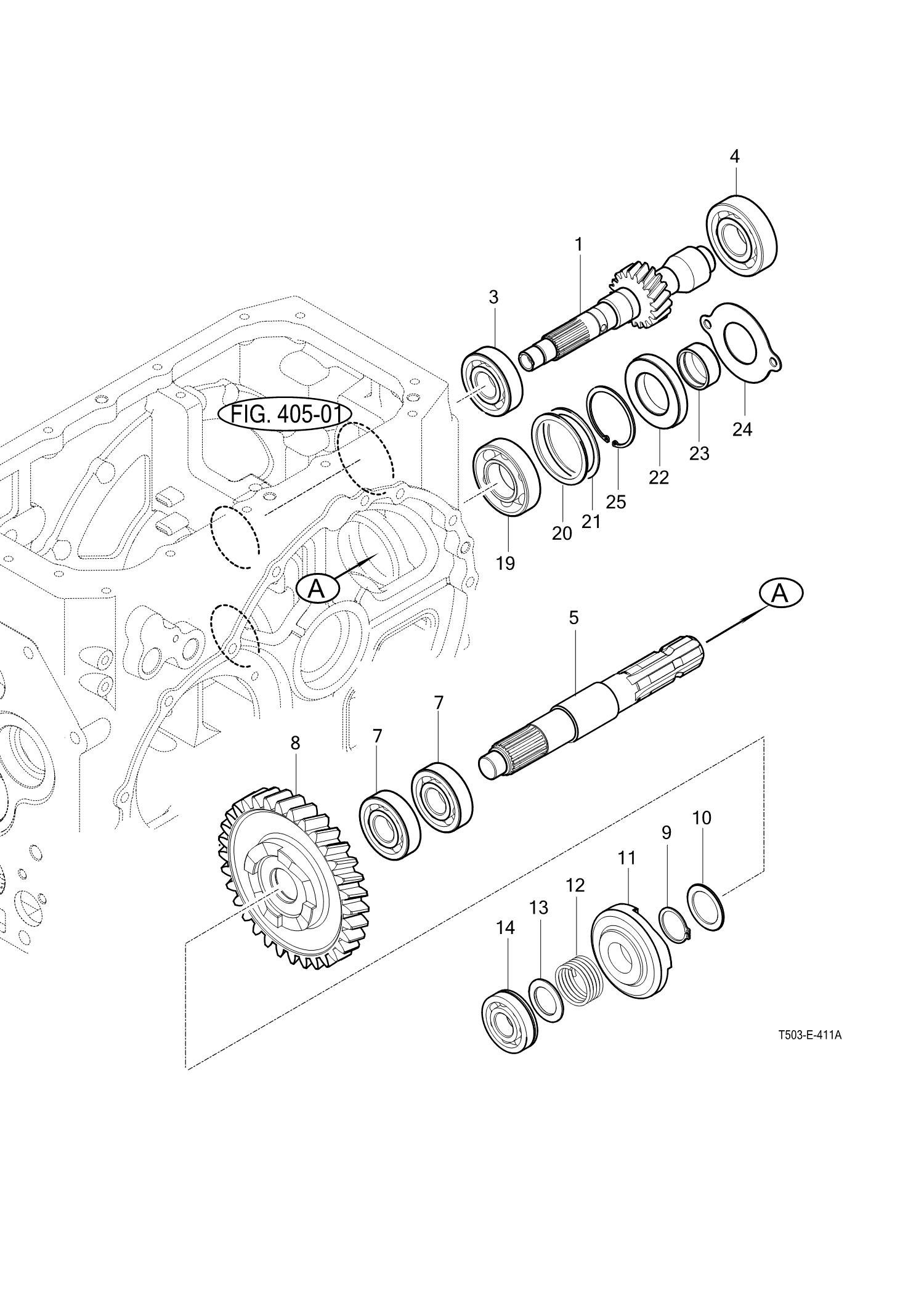 411A - P.T.O CHANGE GEARS (A)
