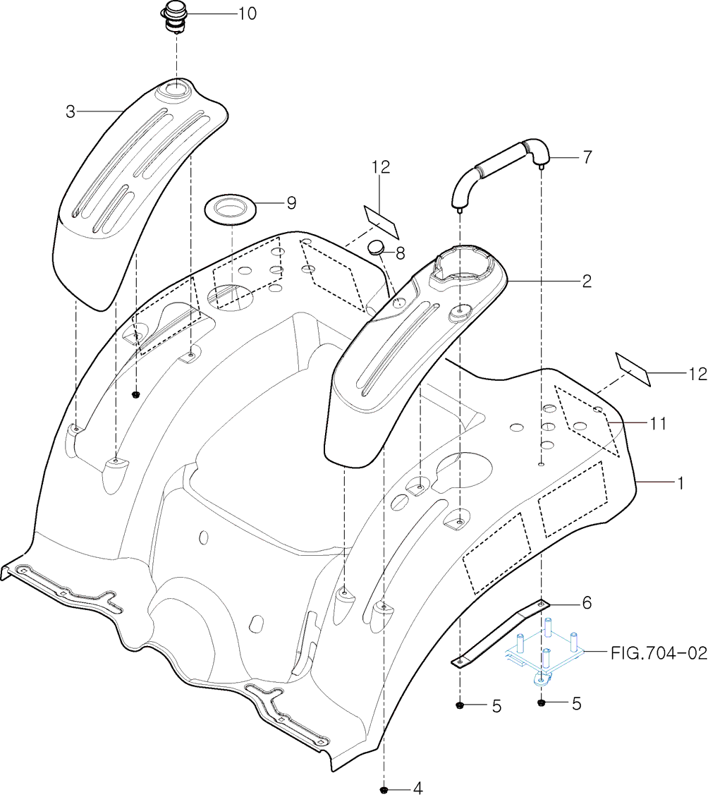 705 - LEVER COVER & FENDER