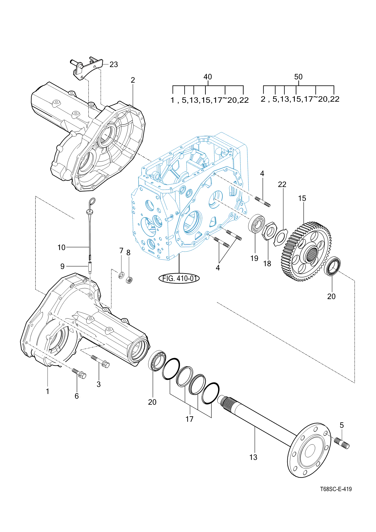 419 - REAR AXLE HOUSING 419 - REAR AXLE HOUSING