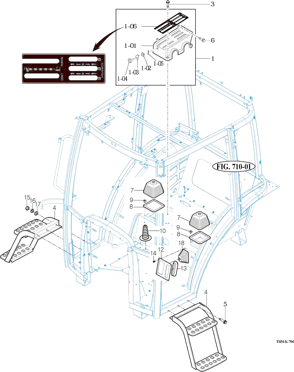 704 - LEVER COVER & STEP