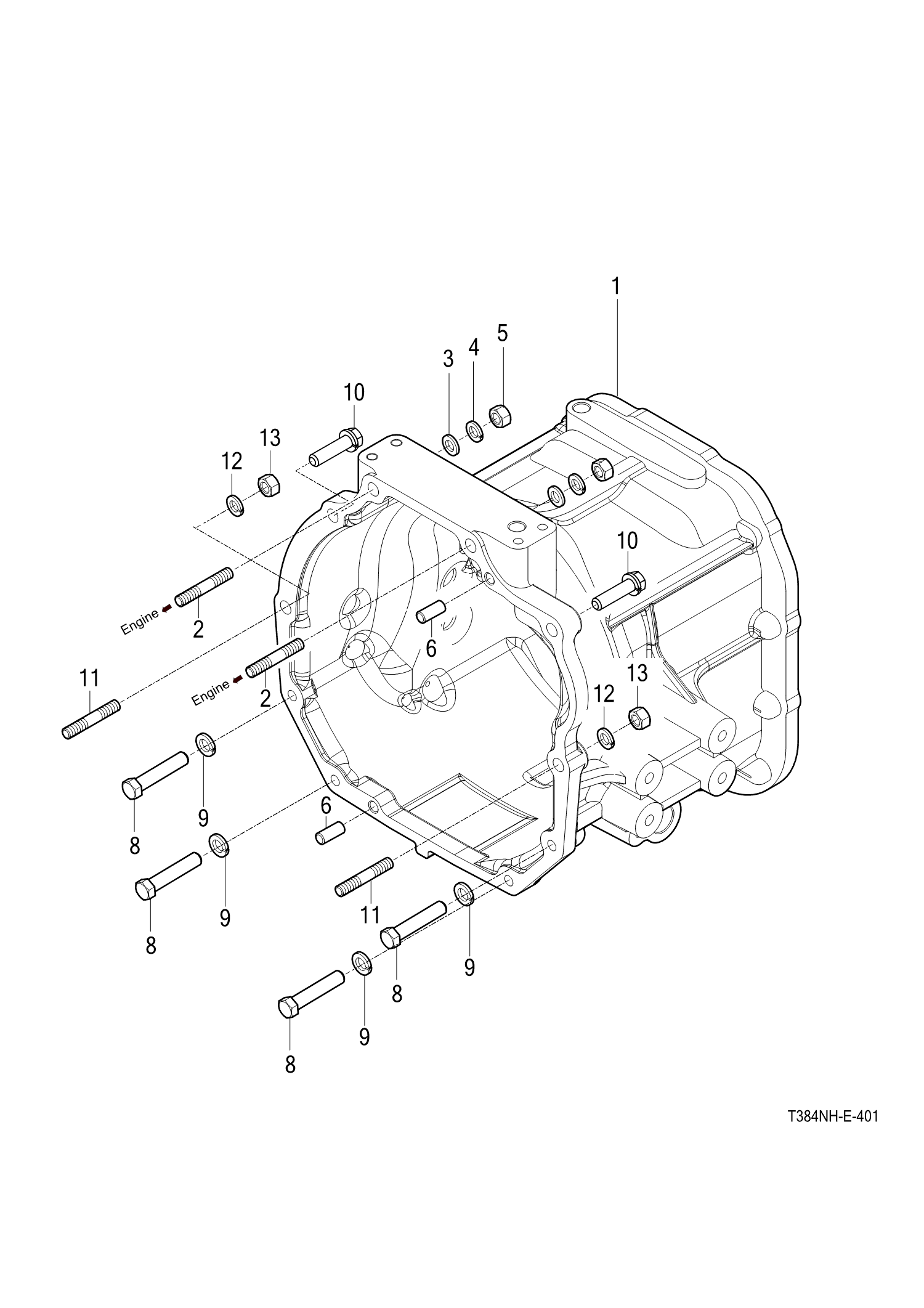 401 - TRANSMISSION FRONT CASE