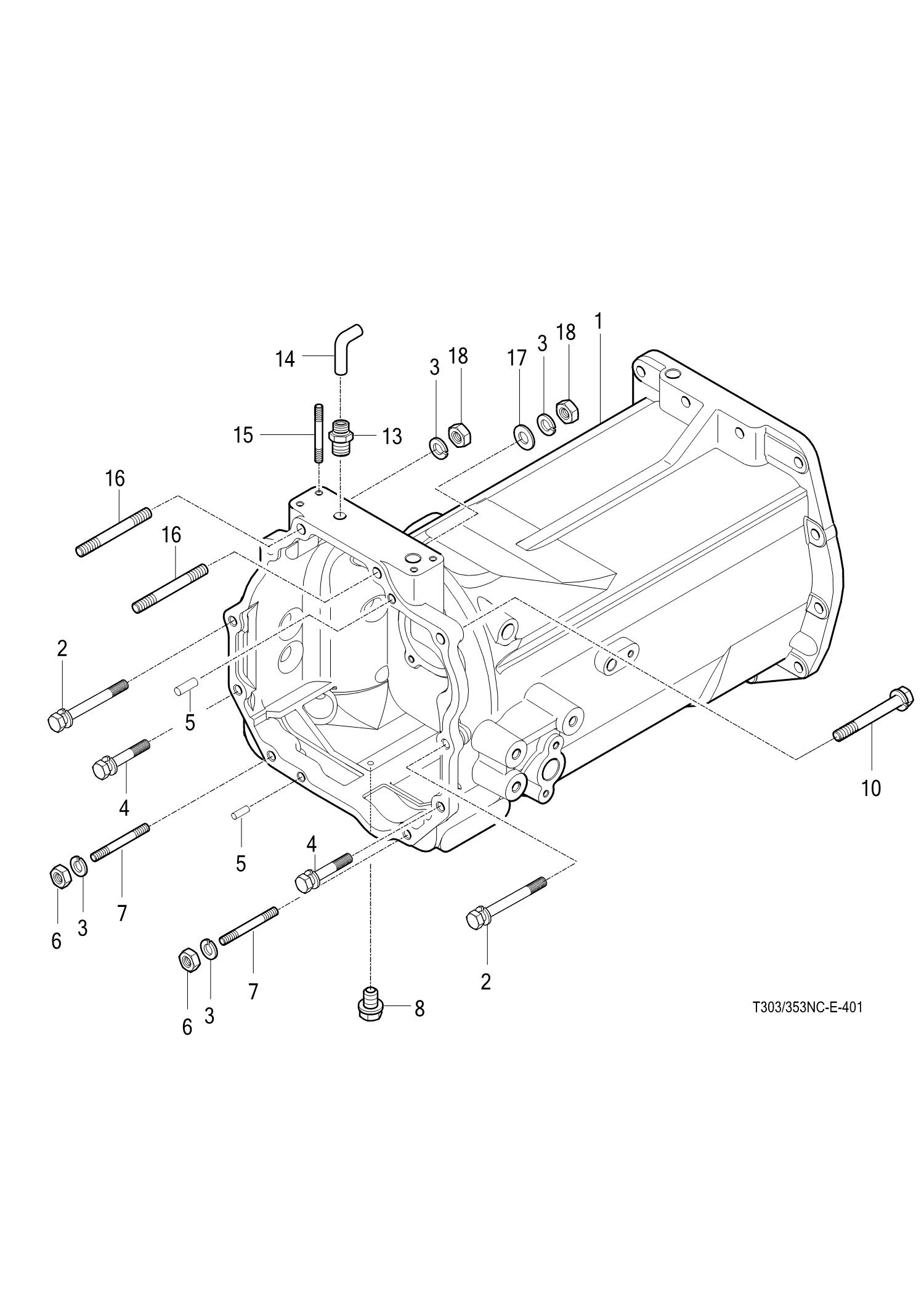 401 - TRANSMISSION FRONT CASE