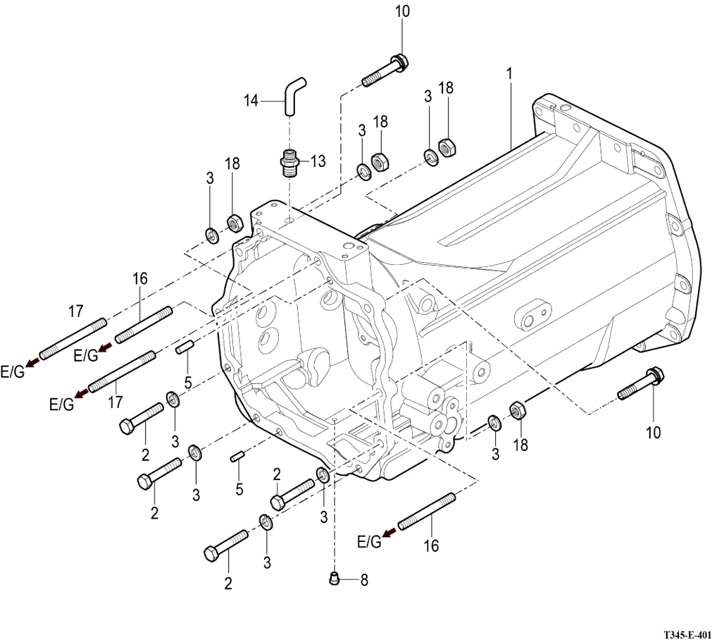 401 - TRANSMISSION FRONT CASE