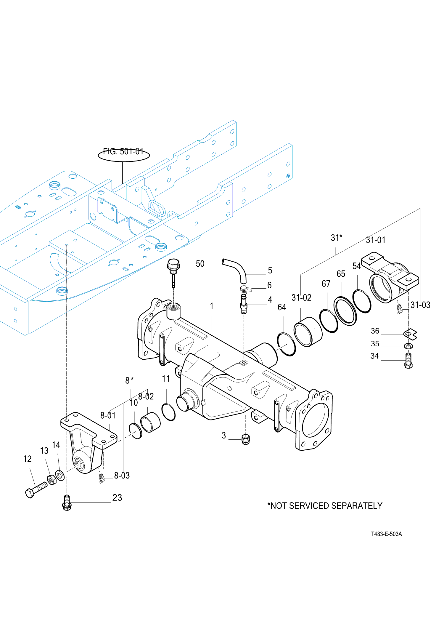 503 - FRONT AXLE HOUSING