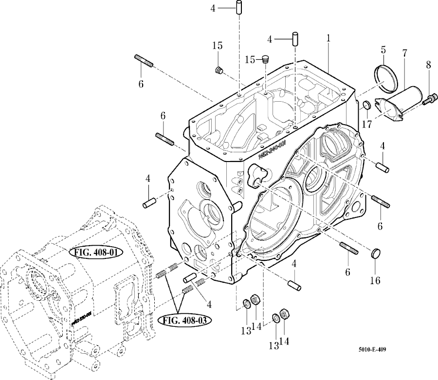 409 - TRANSMISSION REAR CASE