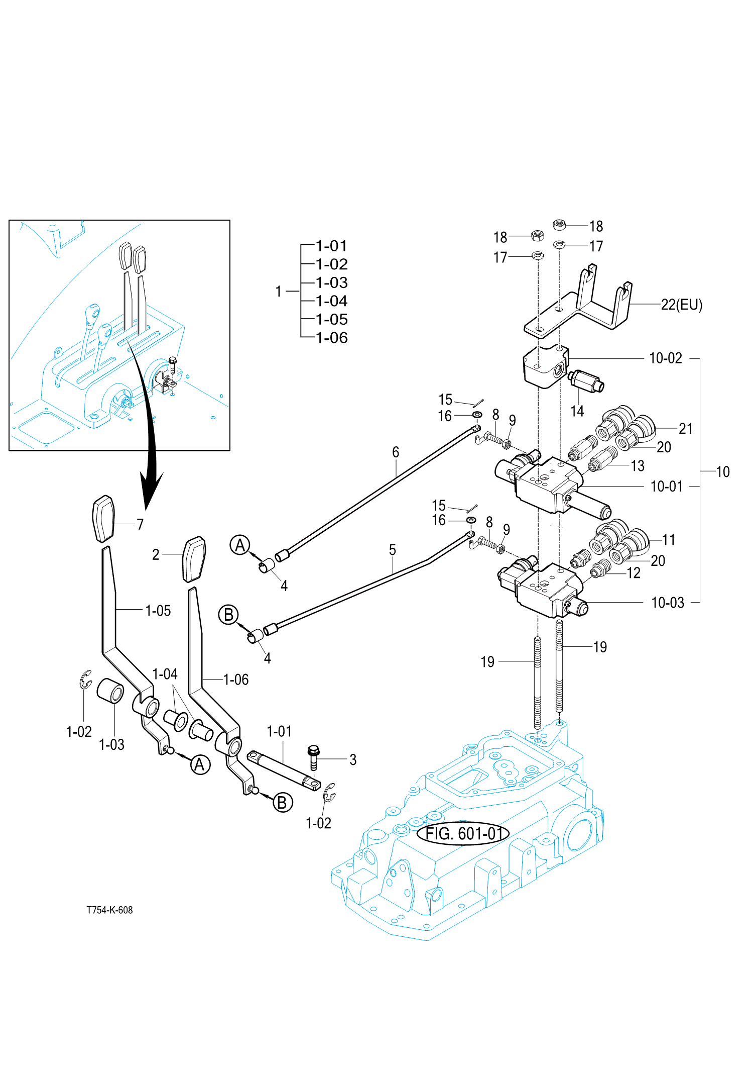 608 - EXTERIOR HYD. VALVE