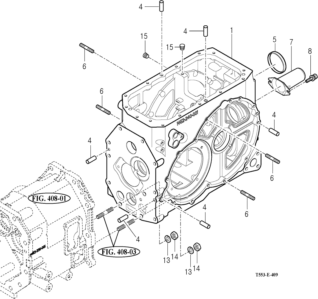 409 - TRANSMISSION REAR CASE