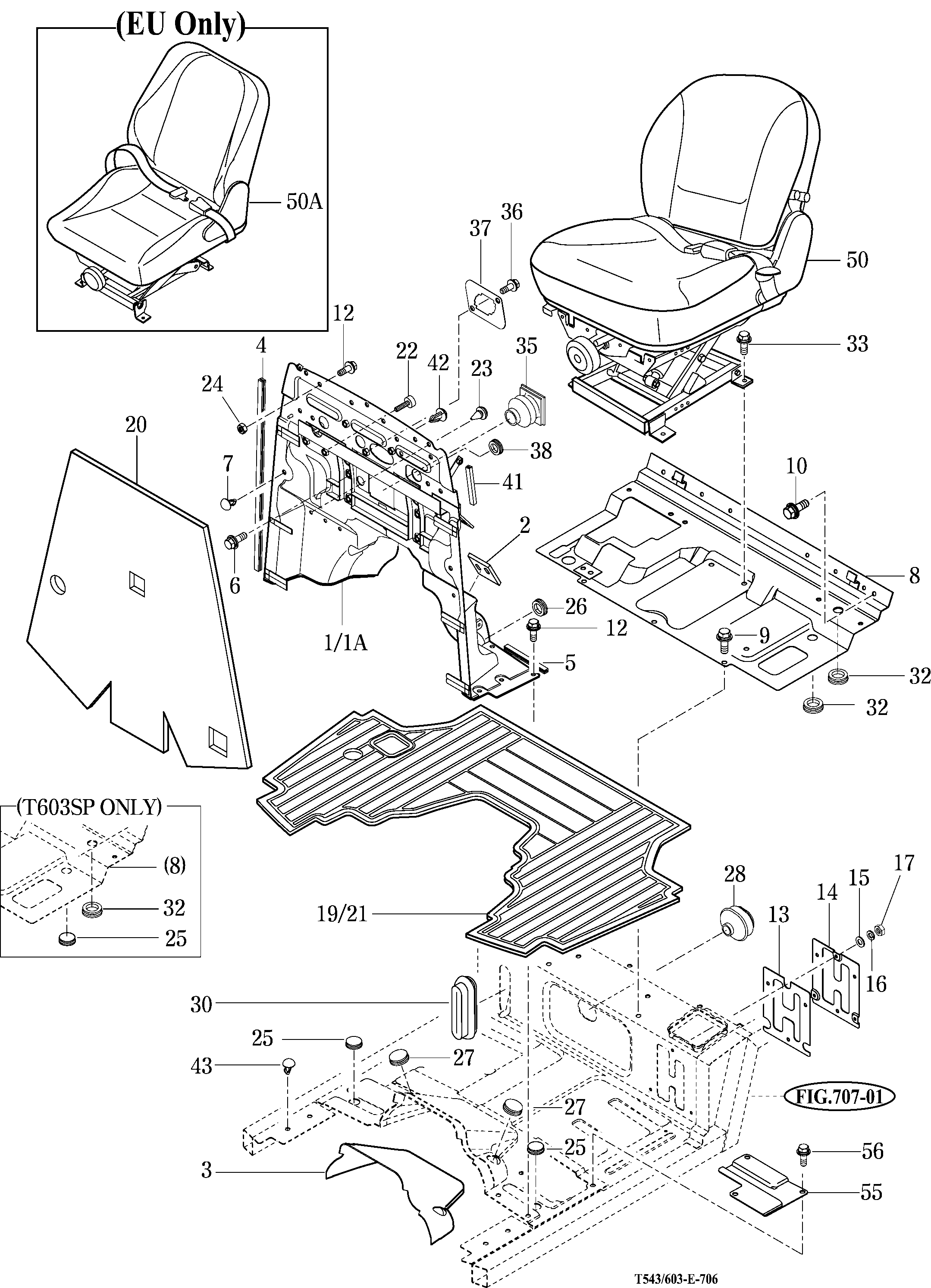 706 - FLOOR & SEAT