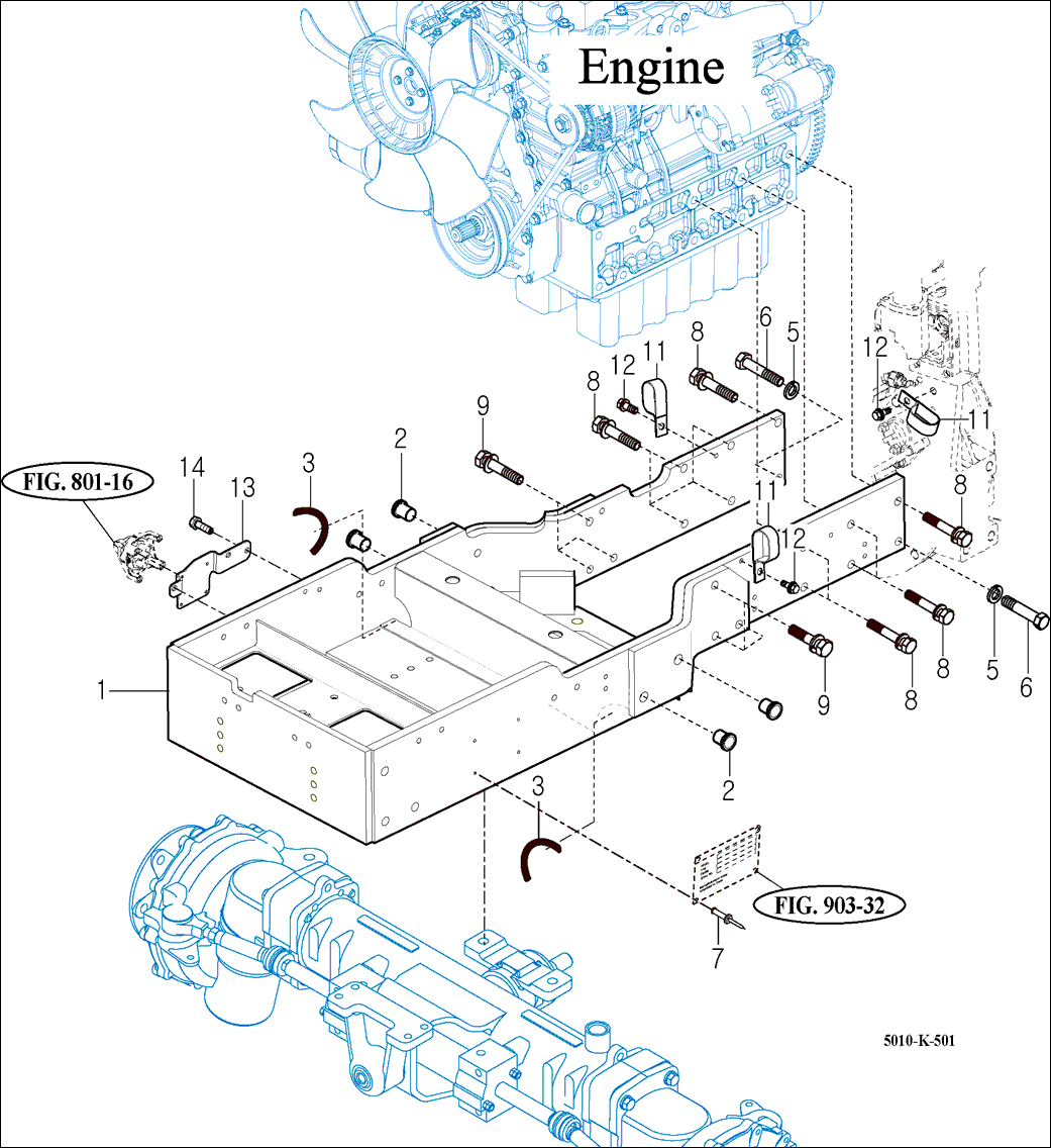 501 - FRONT AXLE SUPPORTER