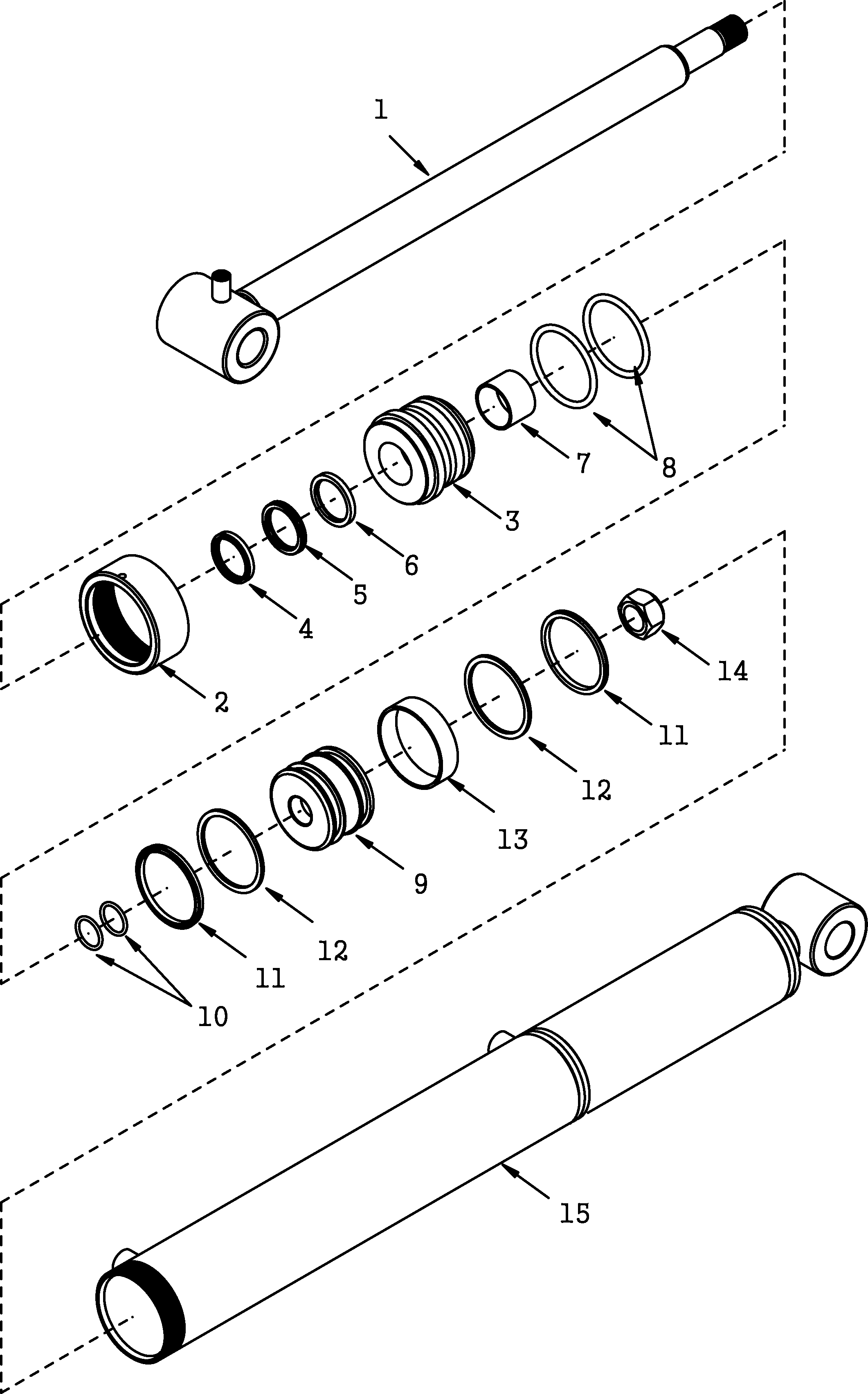 081 - BUCKET CYLINDER RH