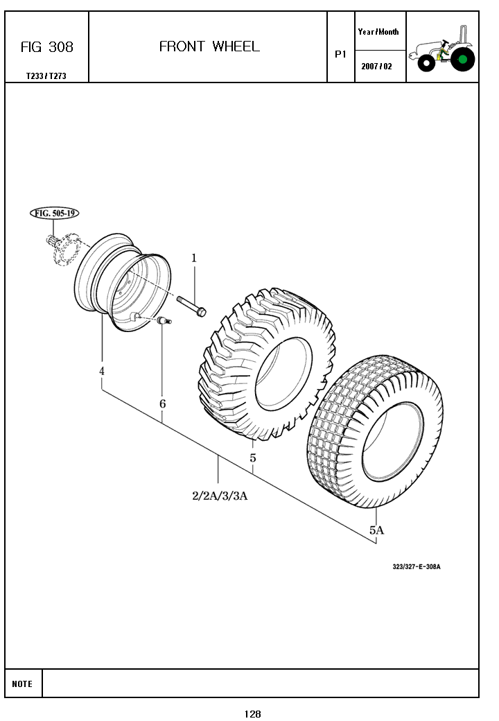308 - FRONT WHEEL