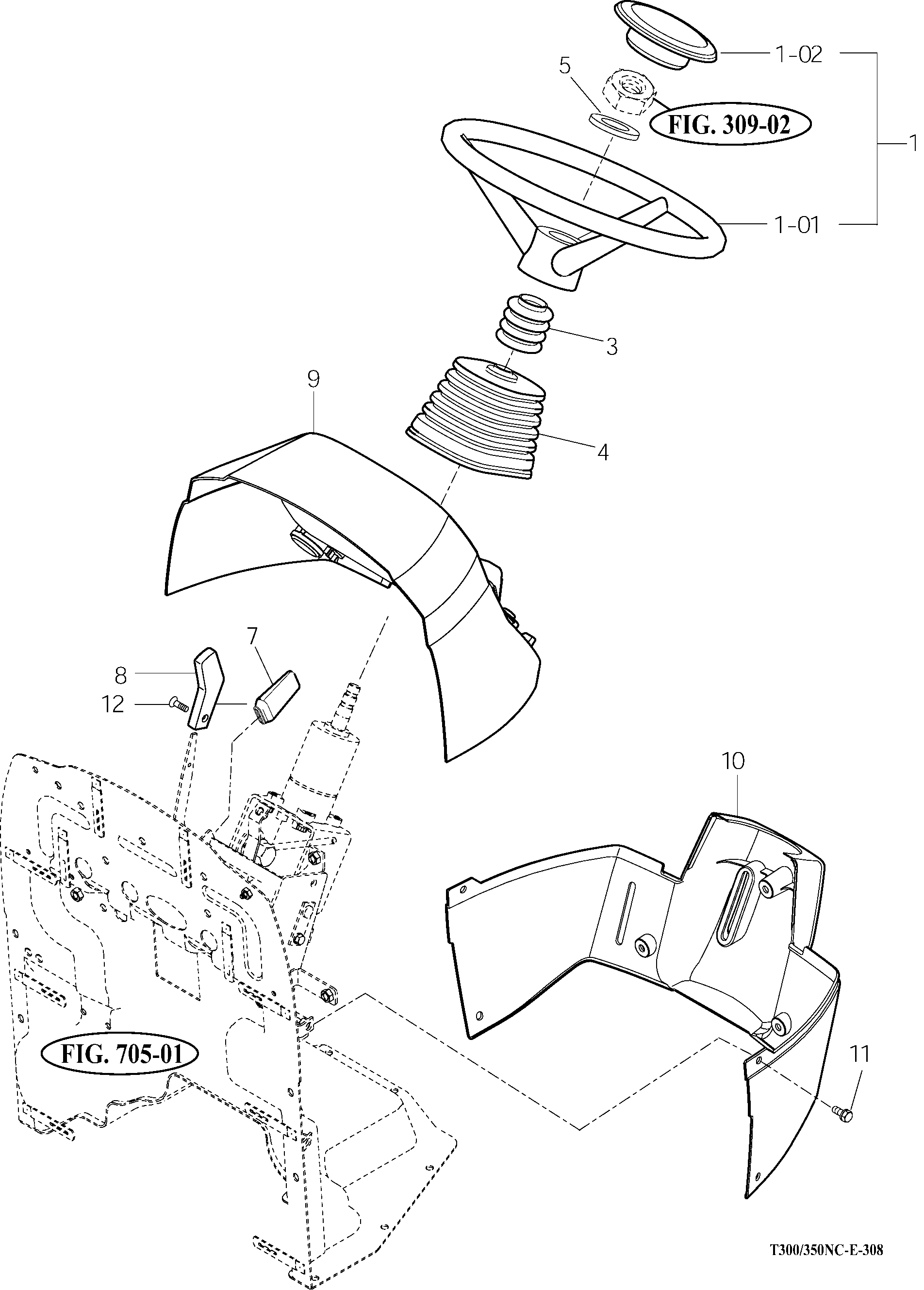 308 - STEERING VALVE & TILT