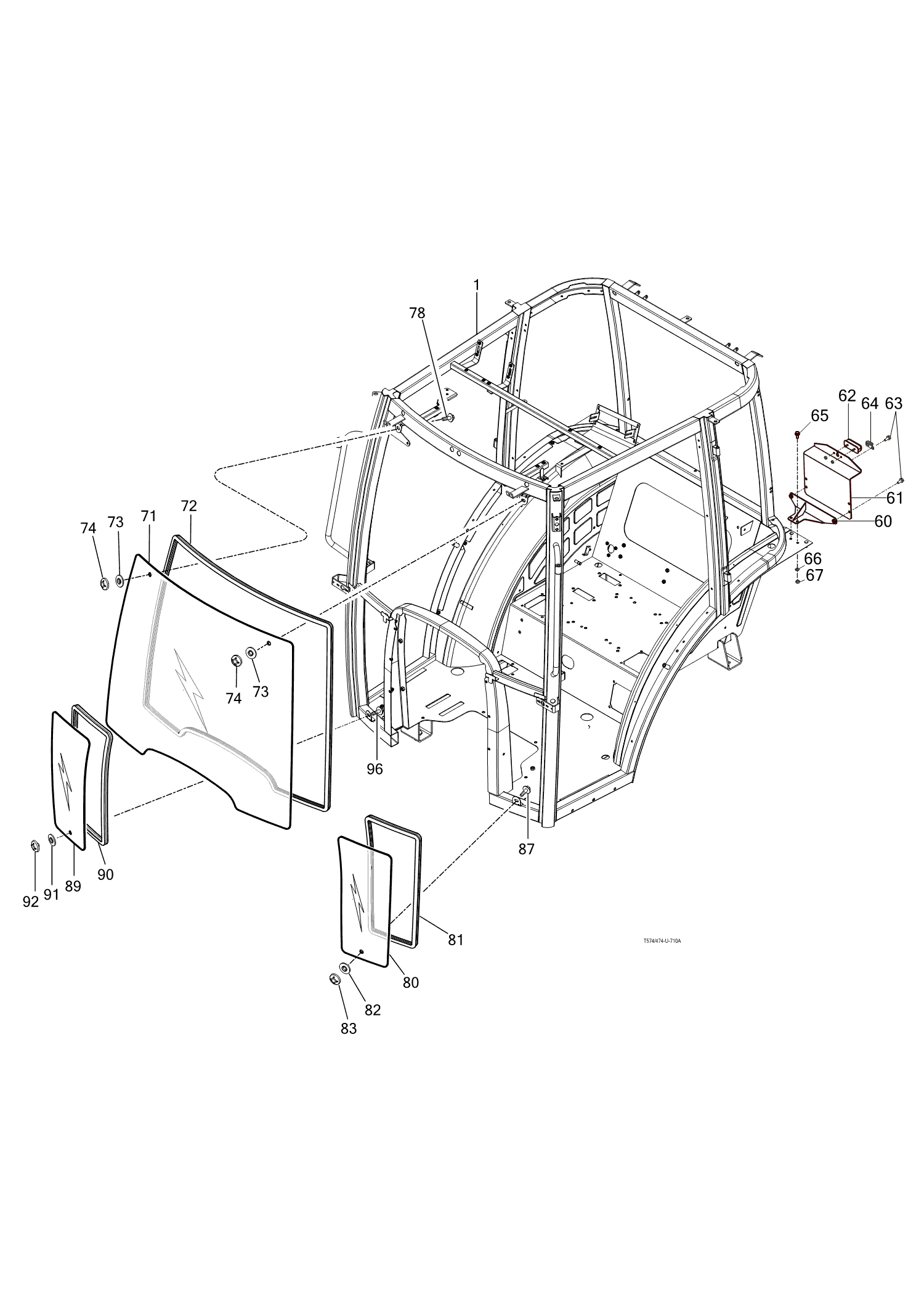 710A - FRONT GLASS