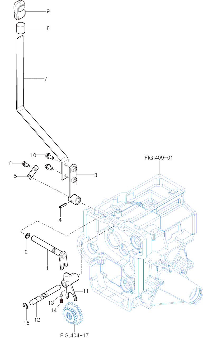 411 - RANGE SHIFT LEVER