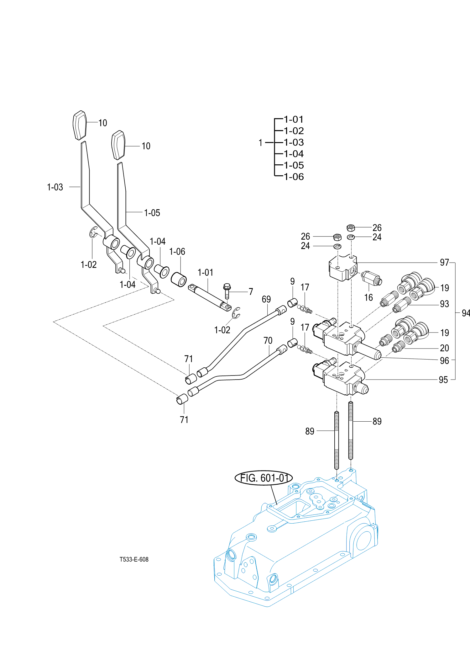 608 - EXTERIOR HYD.VALVE