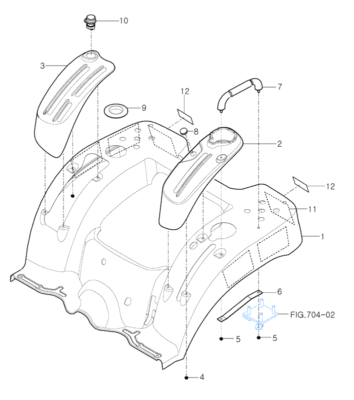 705 - LEVER COVER & FENDER