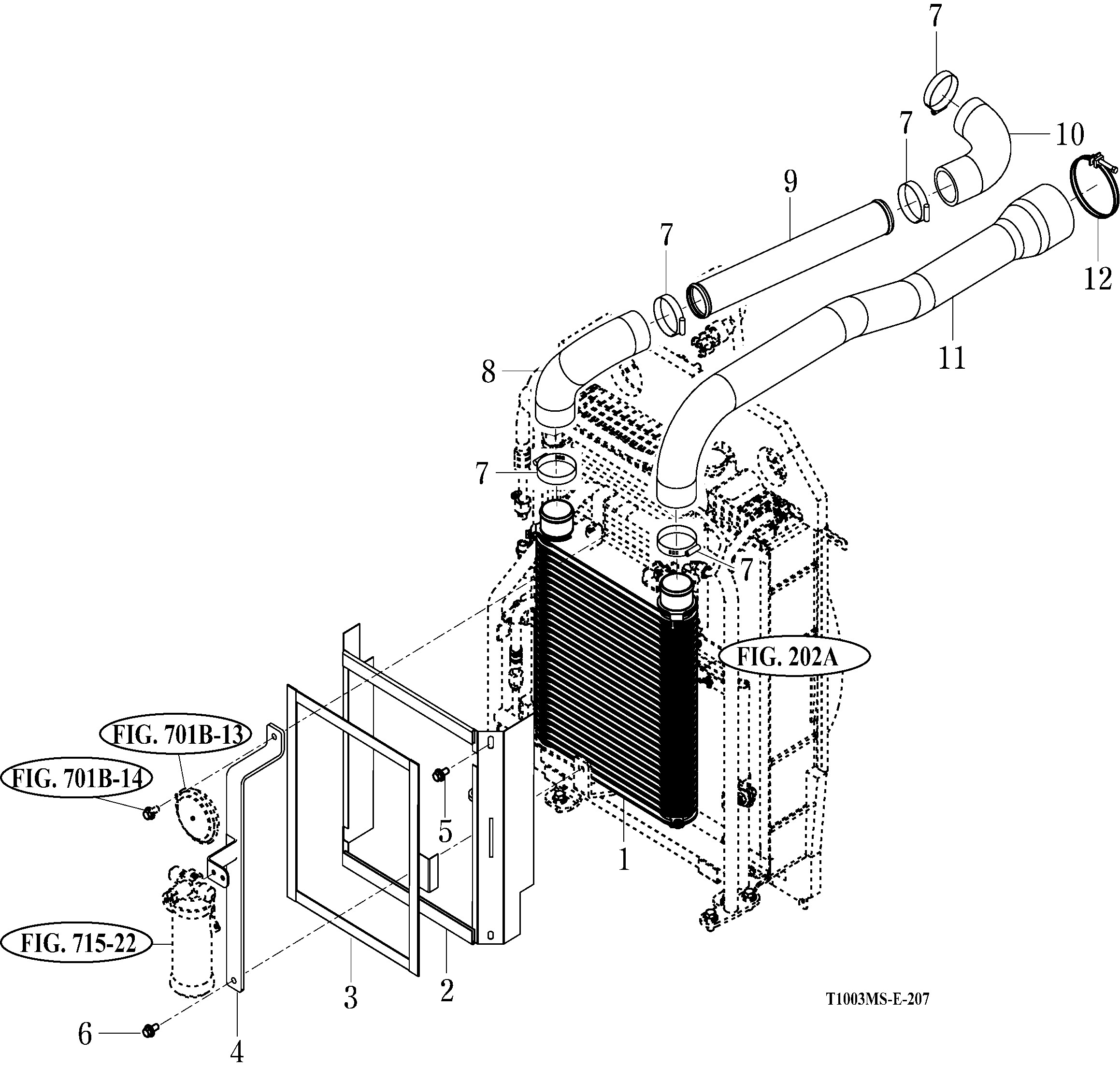 207 - INTERCOOLER T1003