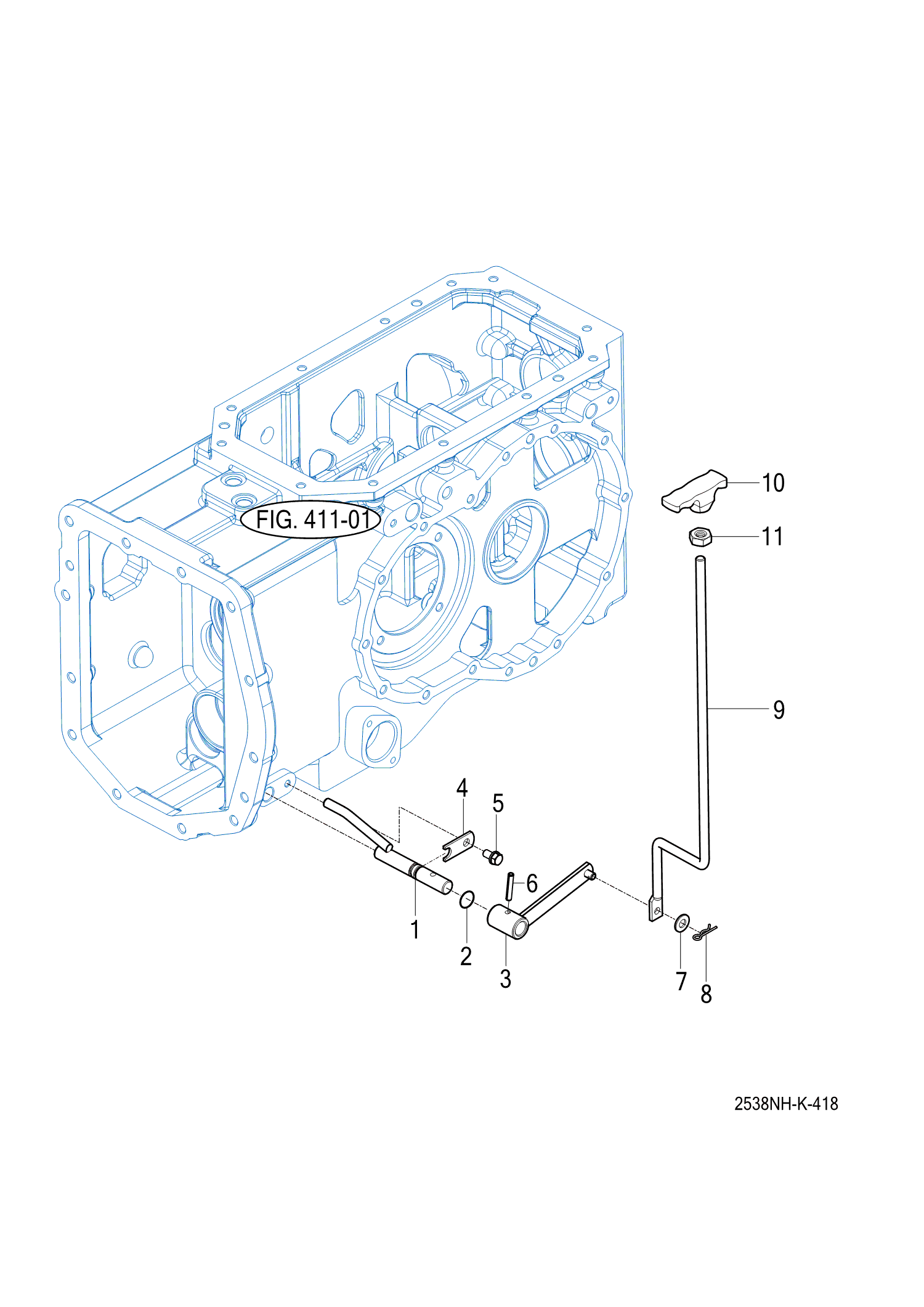 418 - 4WD CHANGE LEVER