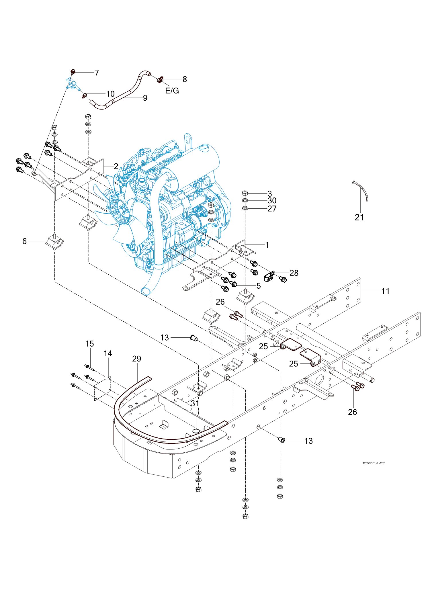 207 - ENGINE MOUNTING (2020-01-25 ~)