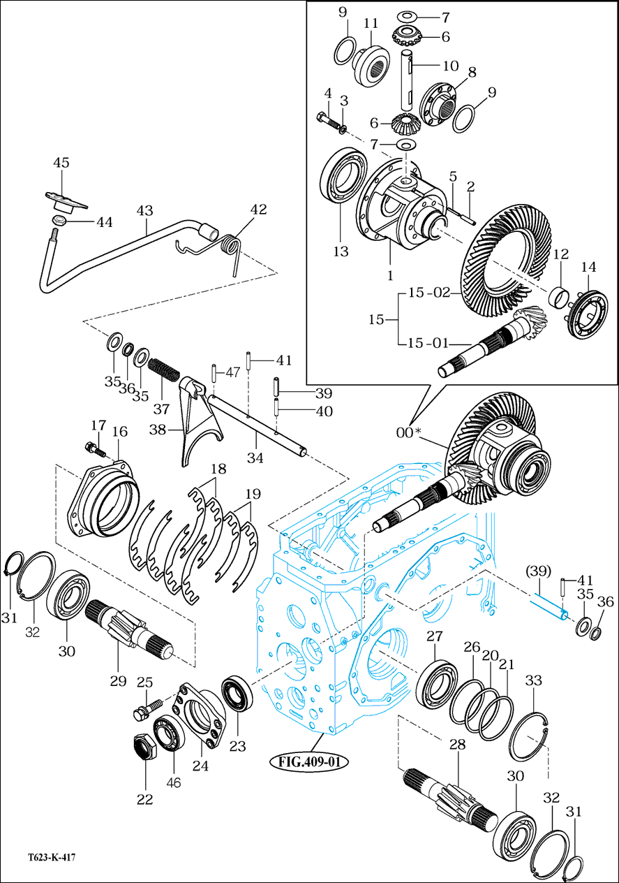 417 - REAR DIFFERENTIAL GEARS