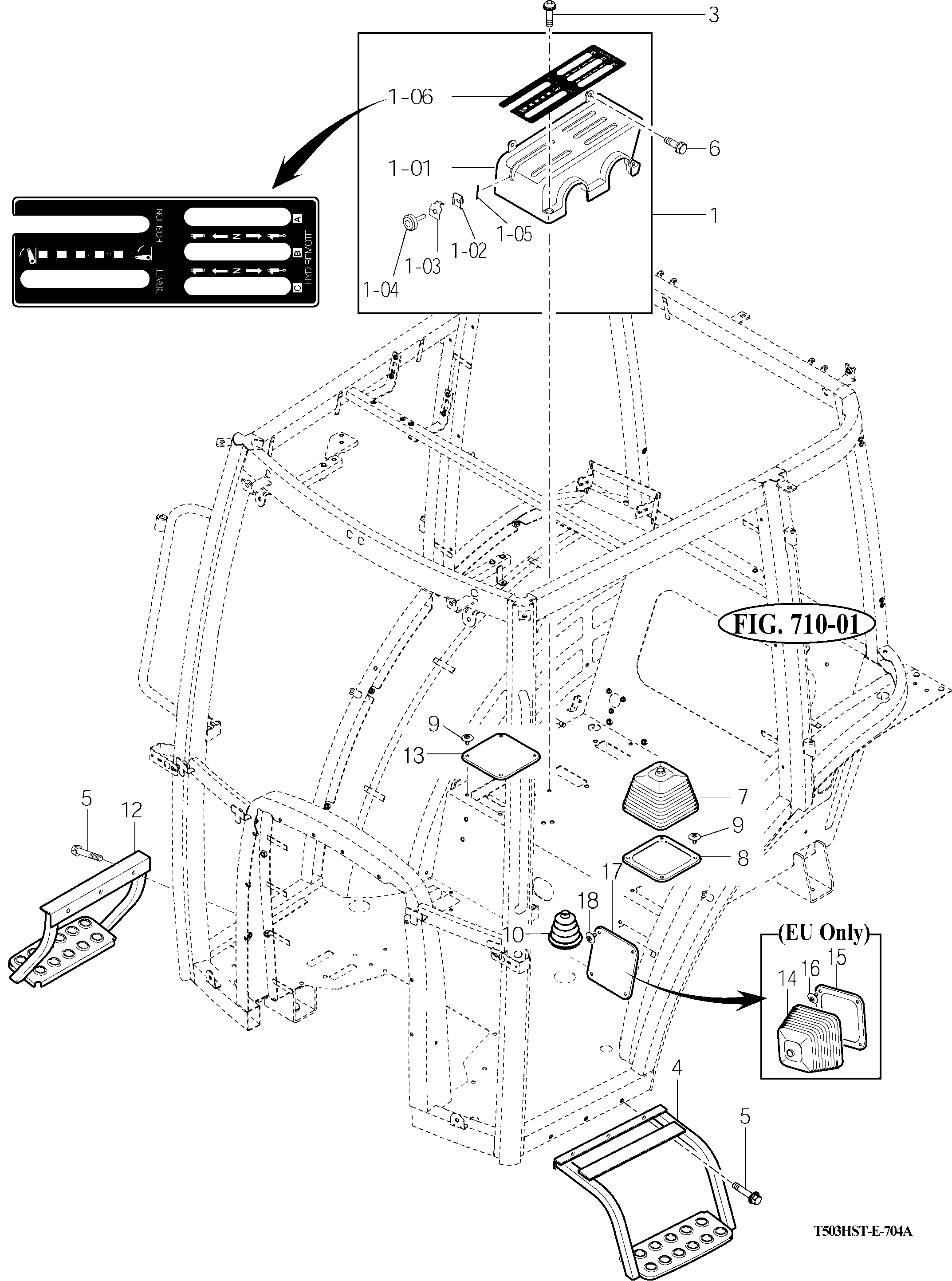 704A - LEVER COVER & STEP