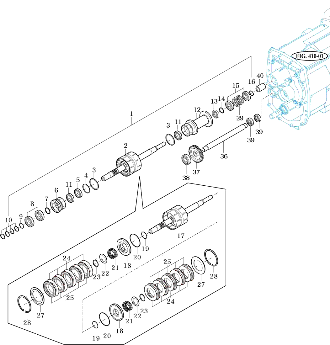 414 - POWER SHUTTLE GEAR