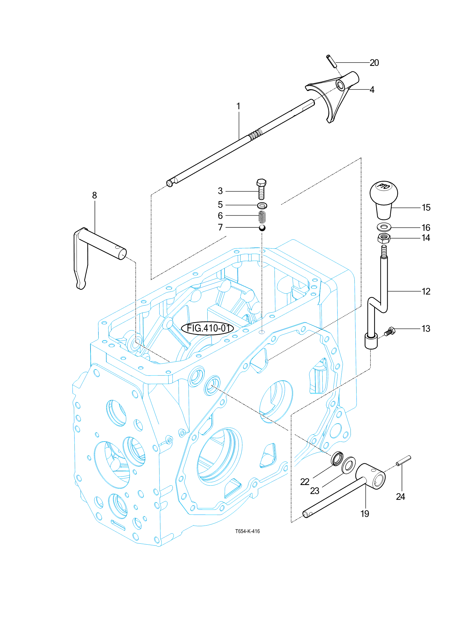 417 - P.T.O CHANGE SHIFTER 417 - P.T.O CHANGE SHIFTER