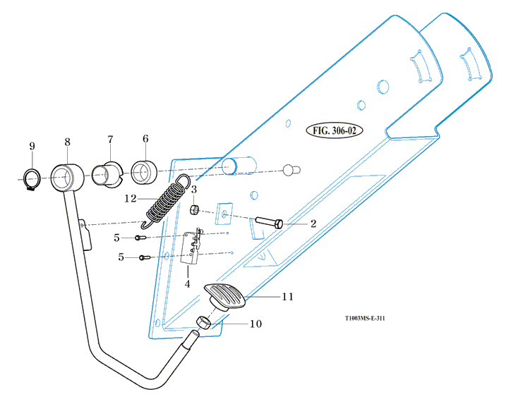 311 - DIFF-LOCK PEDAL