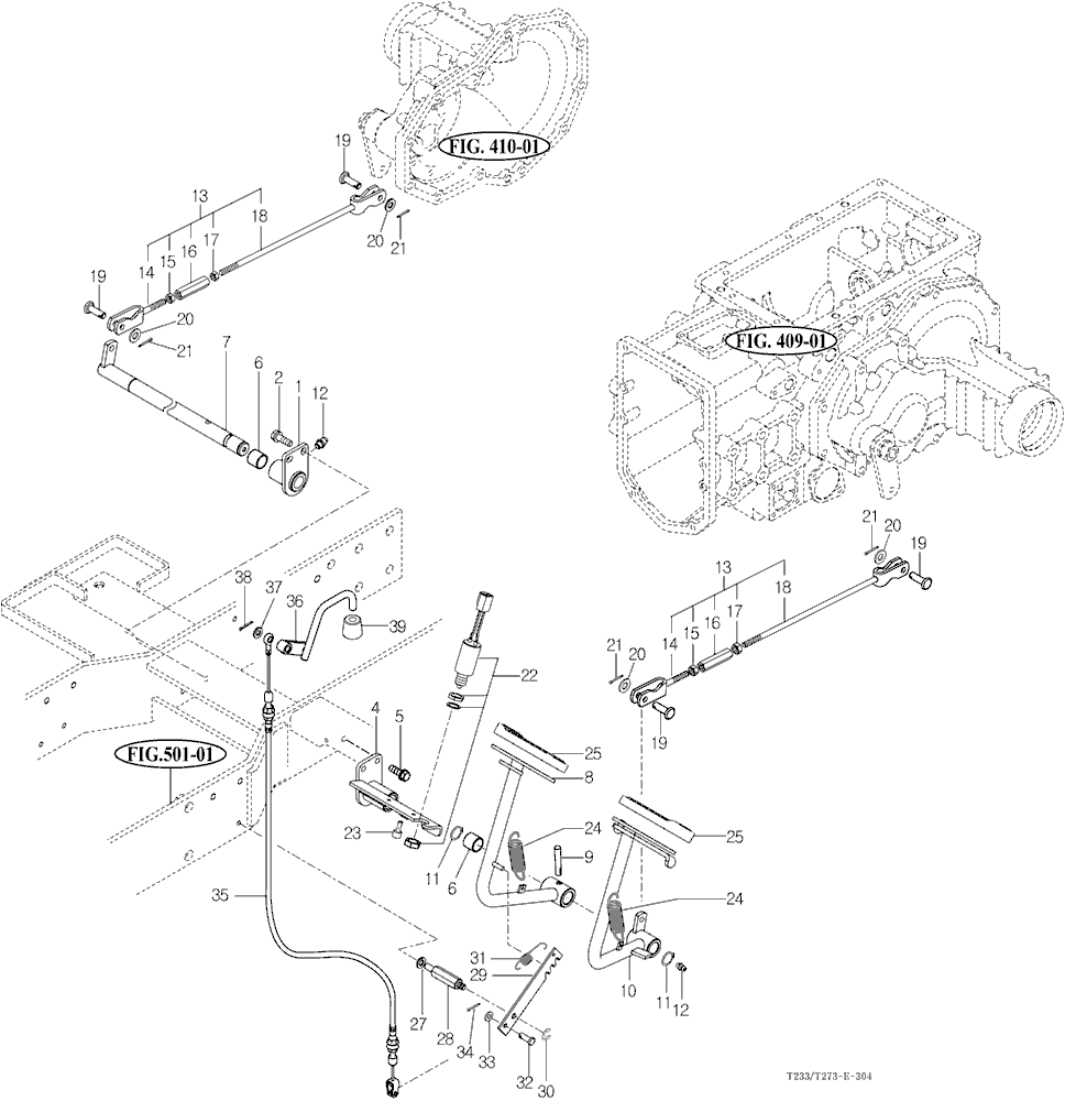 304 - BRAKE PEDAL & LINKAGE