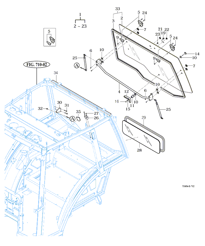 712 - REAR GLASS