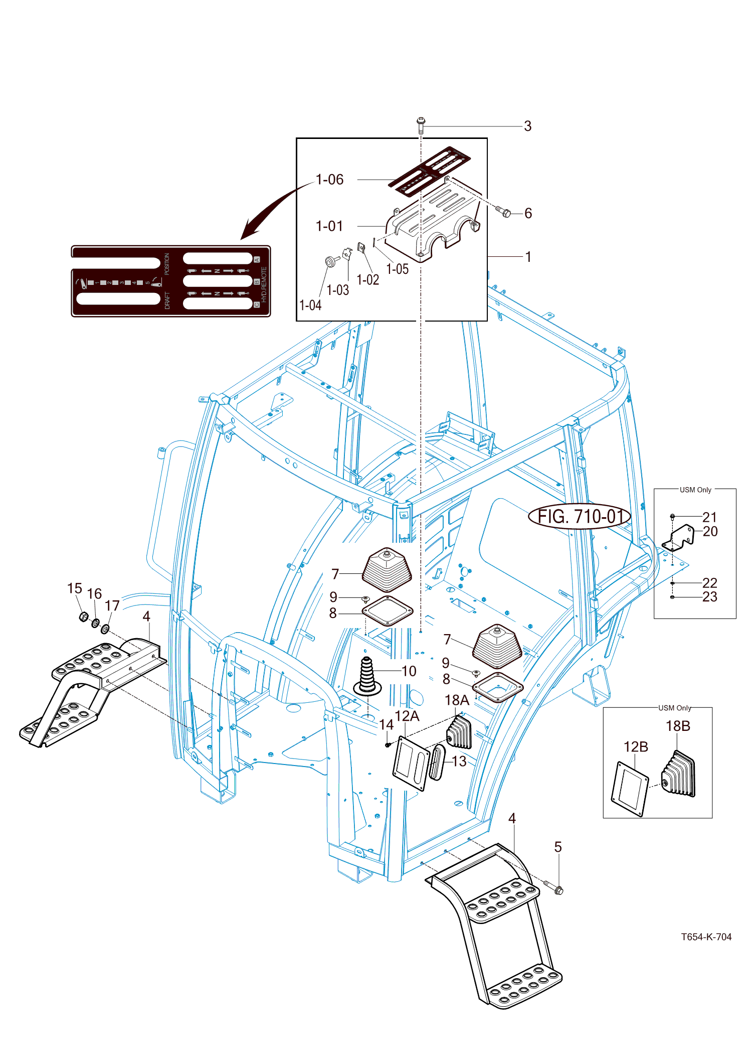 704 - LEVER COVER & STEP