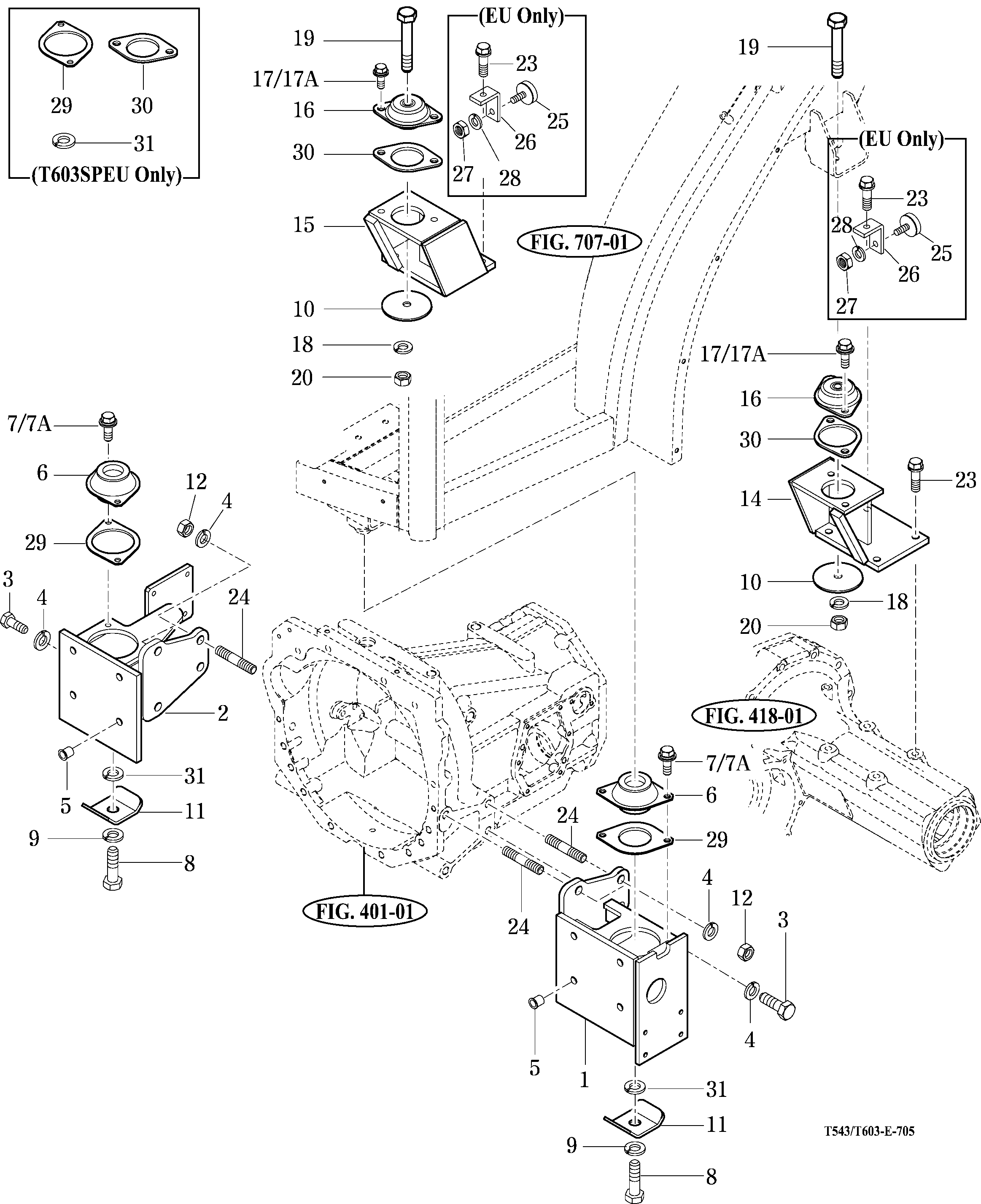 705 - FRONT & REAR MOUNTING