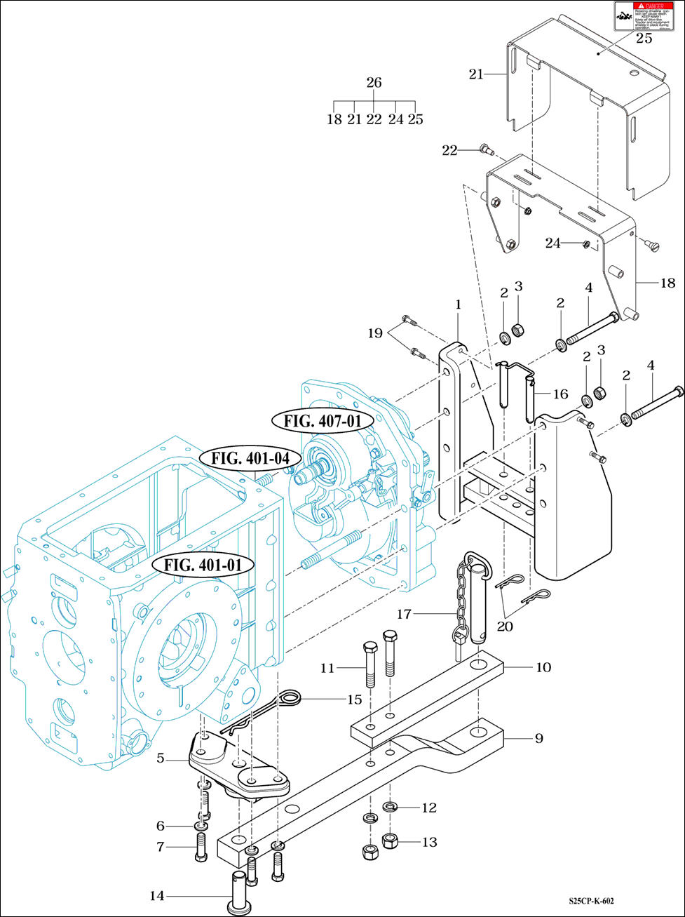 602 - DRAWBAR ASSY