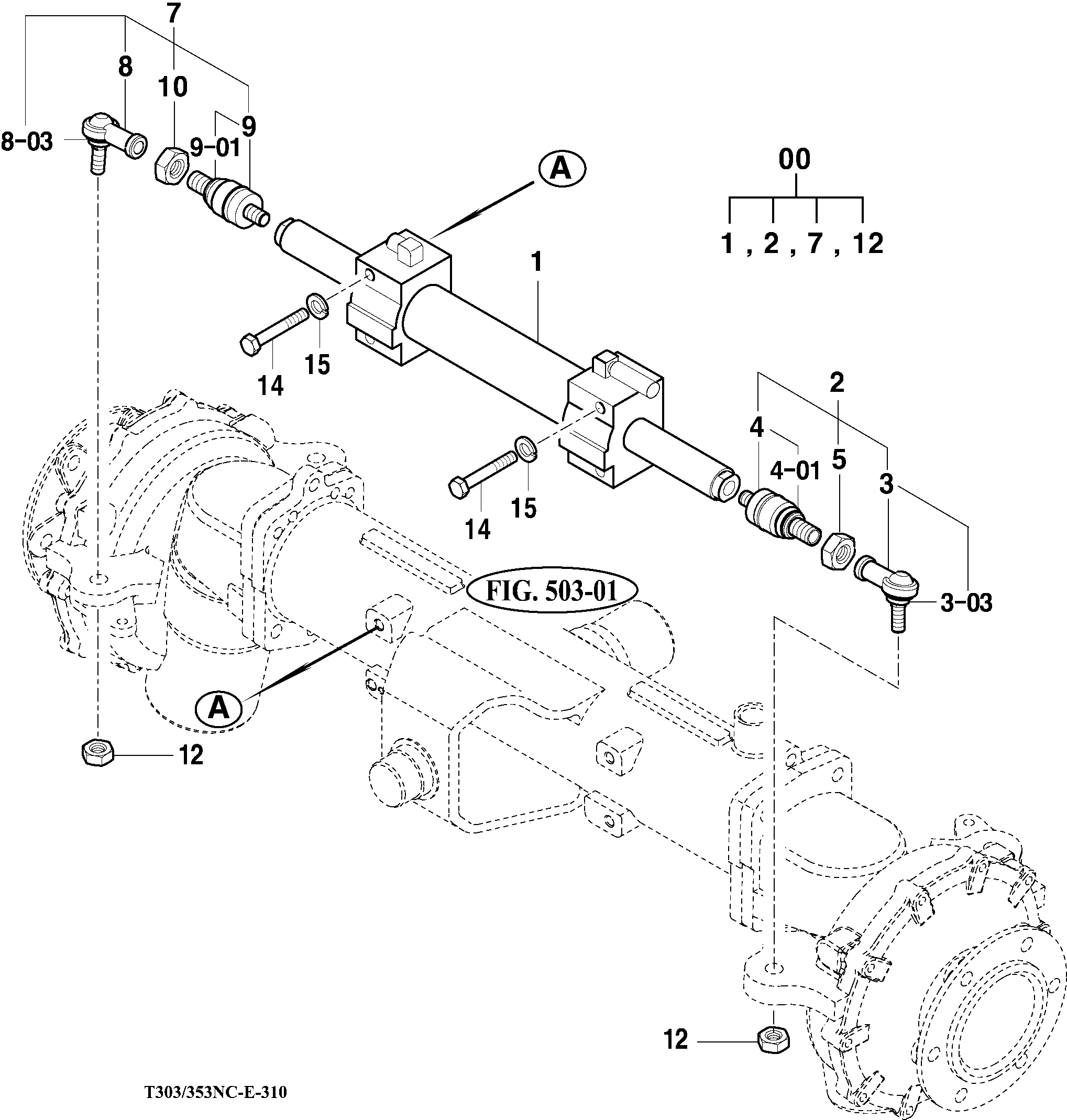 310 - STEERING CYLINDER