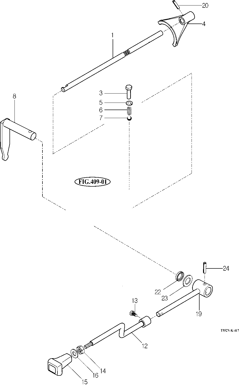 416 - P.T.O. CHANGE SHIFTER