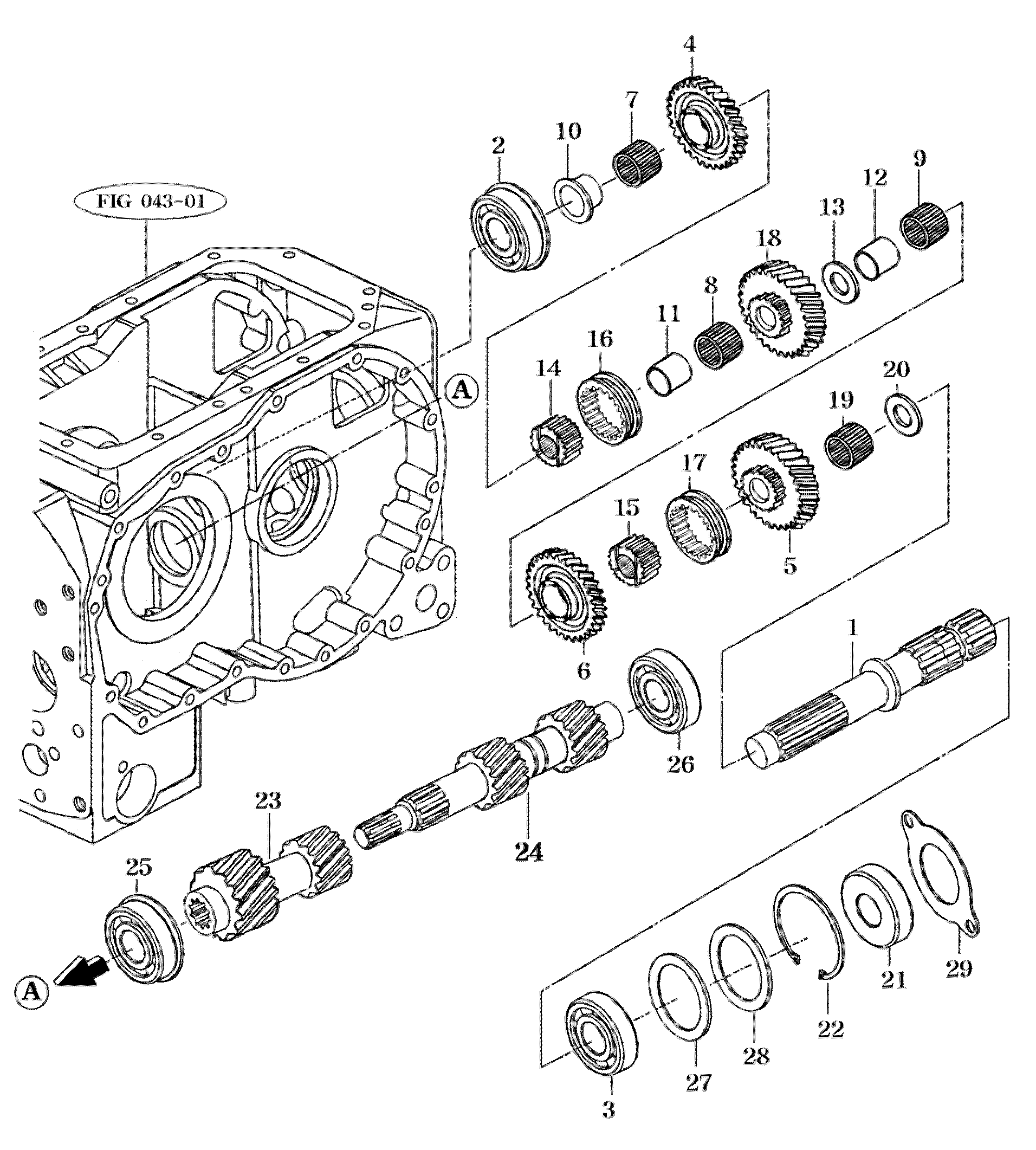 051C - P.T.O CHANGE GEARS-4 SPEED