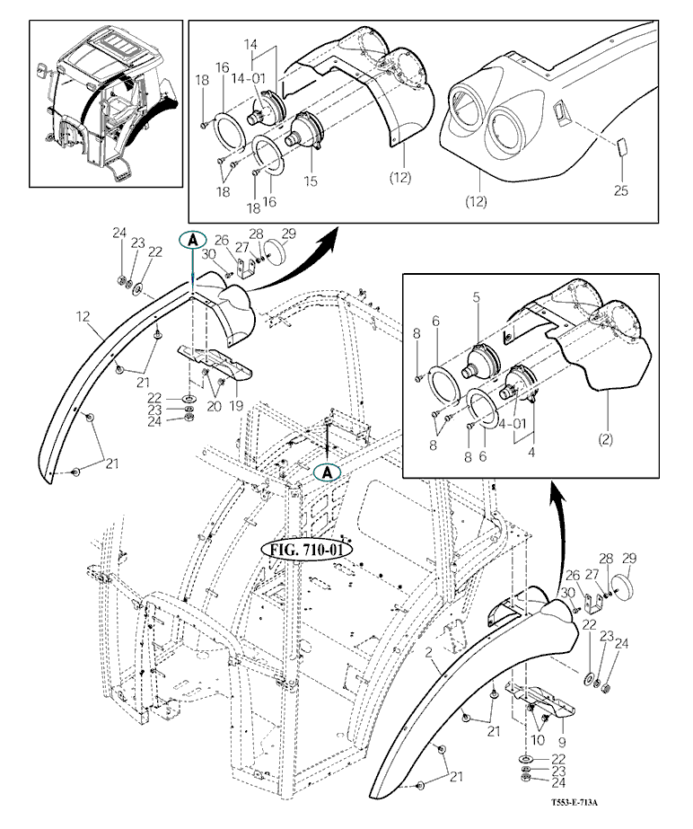 713 - SUB FENDER&COVER 713 - SUB FENDER&COVER