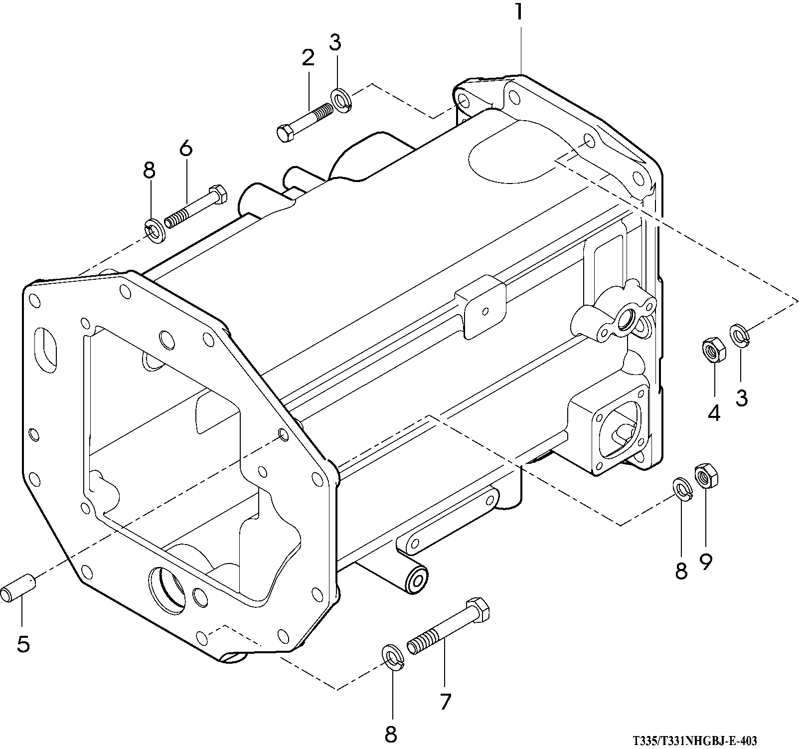 403 - MID TRANSMISSION CASE