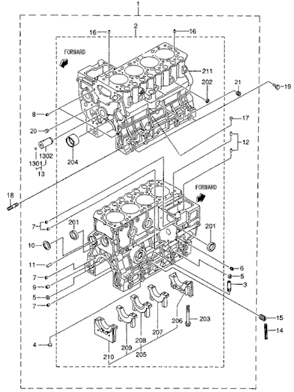 104 - CRANK CASE 104 - CRANK CASE