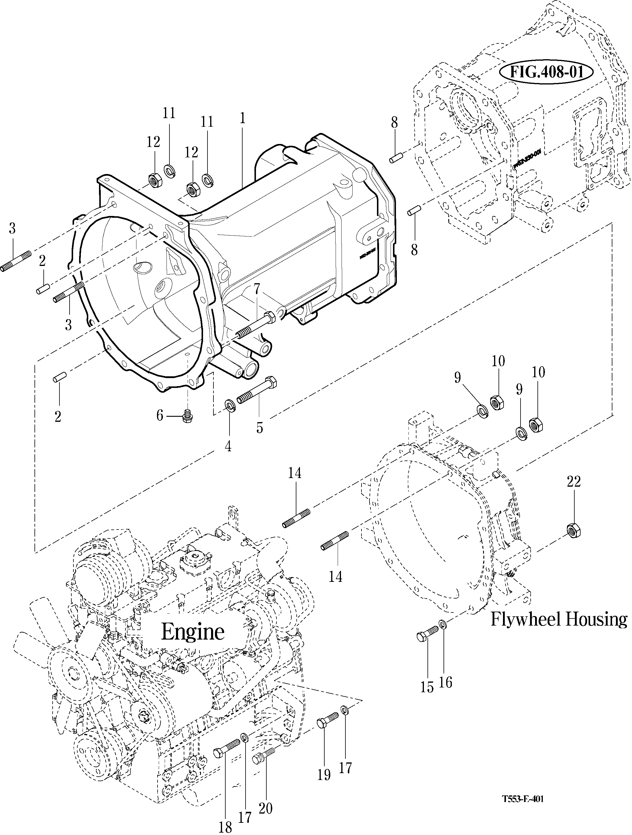 401 - TRANSMISSION FRONT CASE